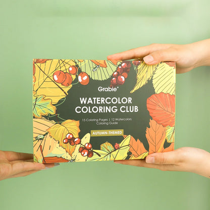 COLORING CLUB - CAJA PARA COLOREAR CON ACUARELA DE TEMÁTICA OTOÑO