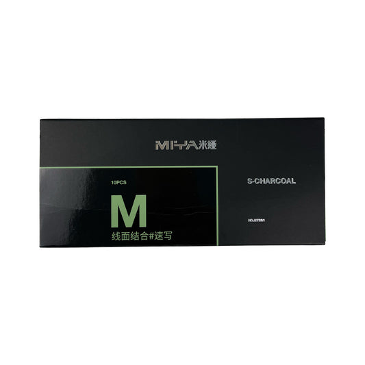LÁPIZ DE CARBÓN MIYA SERIE M 10 UNDS PARA SKECTH