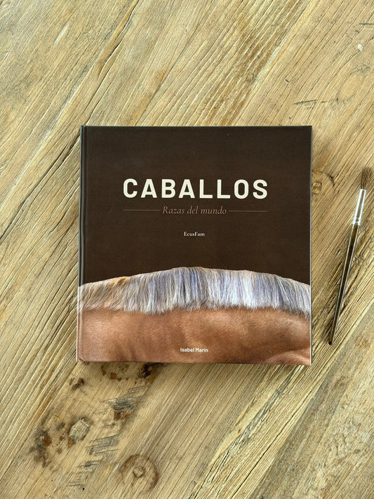 Libro para colorear "CABALLOS, RAZAS DEL MUNODO" por Isabel Marín