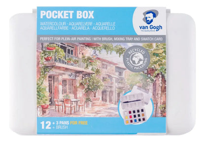 Acuarela en Pastillas Van Gogh Set 12 + 3 Colores