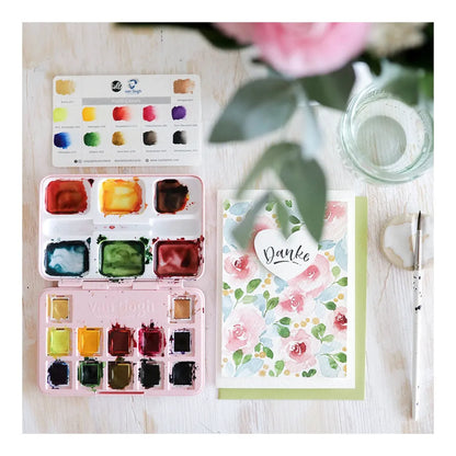 Acuarela en Pastillas Van Gogh Set Frau Hölle Floral 12 Colores