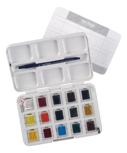 Acuarela en Pastillas Van Gogh Set 12 + 3 Colores