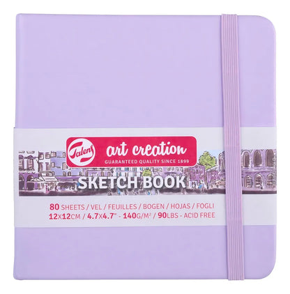 Sketchbook Art Creation Violeta Pastel | 140gr, 80 hojas | 12x12