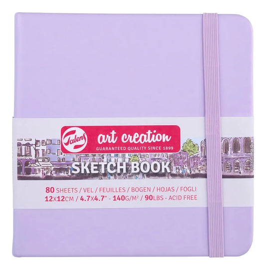 Sketchbook Art Creation Violeta Pastel | 140gr, 80 hojas | 12x12