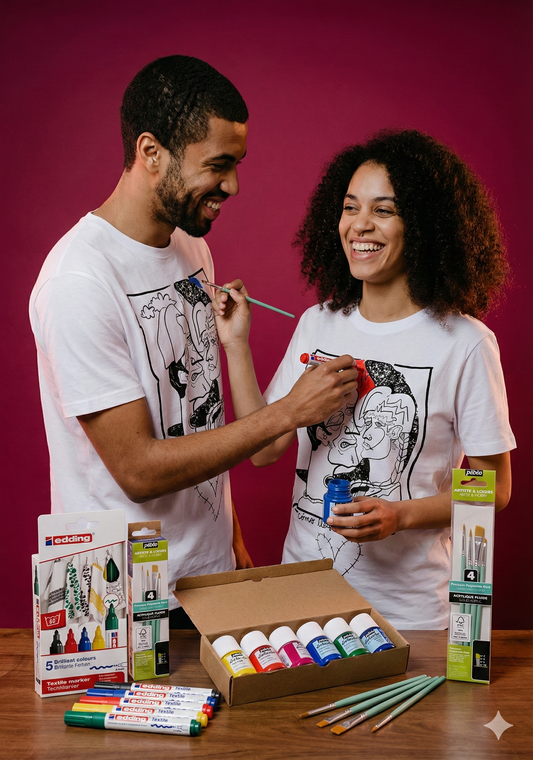 Pack San Valentín: Arte Portable & Personalización (Strangetierra x Edding x Pebeo)