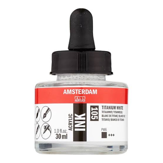 Tinta acrílica Ámsterdam Negro óxido 735 frasco 30 ml