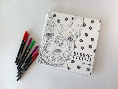 Libro para colorear Perros por Cata Fuenzalida