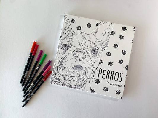 Libro para colorear Perros por Cata Fuenzalida