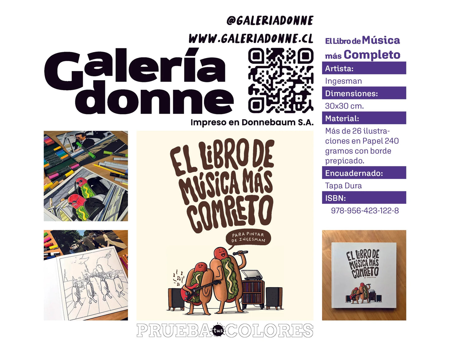 Libro para colorear"El libro de música más completo" por Ingesman