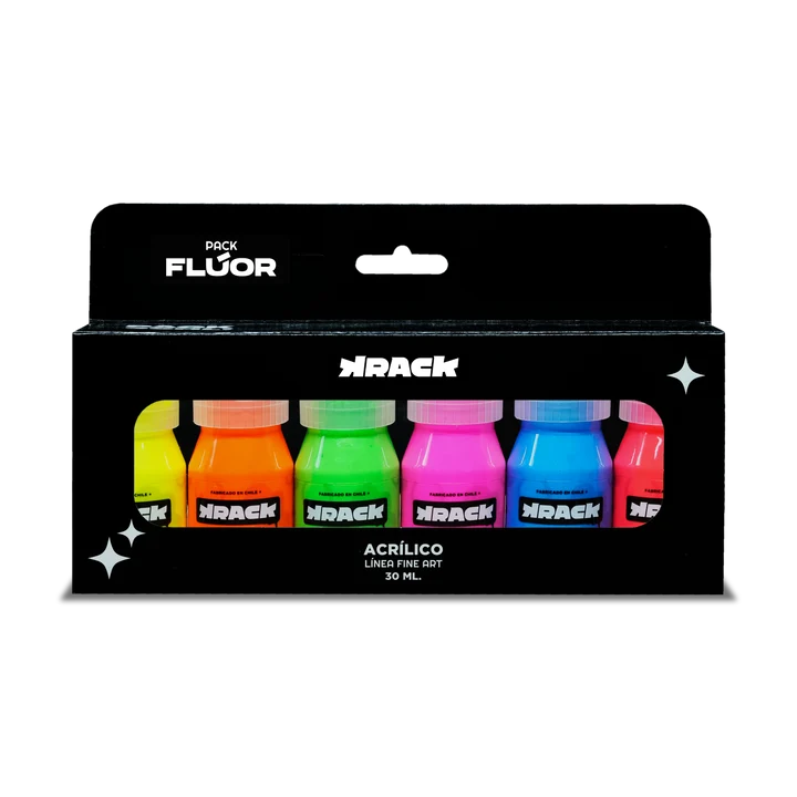 Pack Acrílico Krack - FLUOR - 30 ML