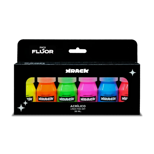 Pack Acrílico Krack - FLUOR - 30 ML