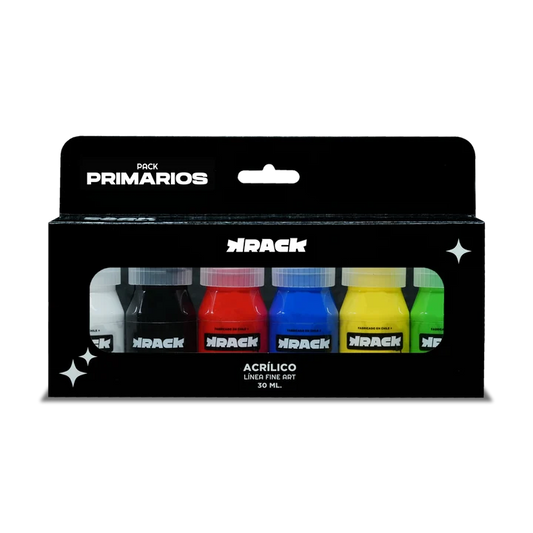 Pack Acrílico Krack - PRIMARIOS - 30 ML