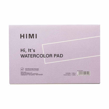 HIMI BLOCK PARA ACUARELA - WATERCOLOR PAD 14 X 21,6 CM  (PURPLE)