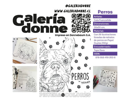 Libro para colorear Perros por Cata Fuenzalida