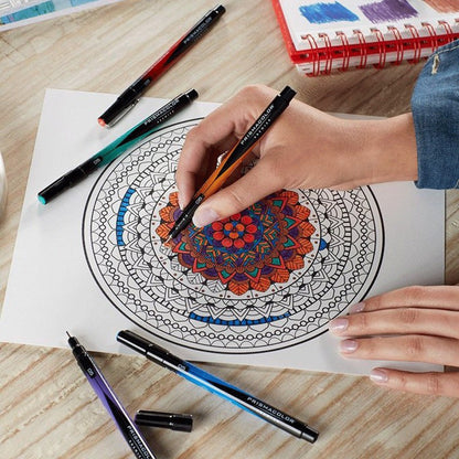 PRISMACOLOR FINE LINE 05 VERDE-AZUL-ROJO-NEGRO