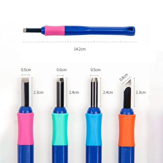 Set de 4 Gubias para grabado (XILOGRAFÍA)