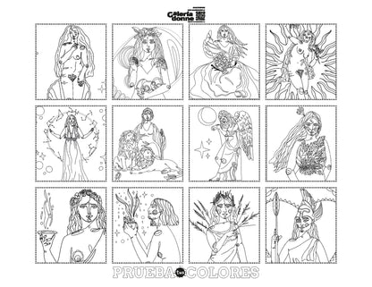 Libro para colorear "Somos Diosas" por Consuelo Huerta