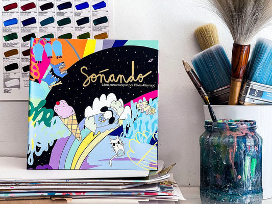 Libro para colorear "Soñando" por Olivia Allamand