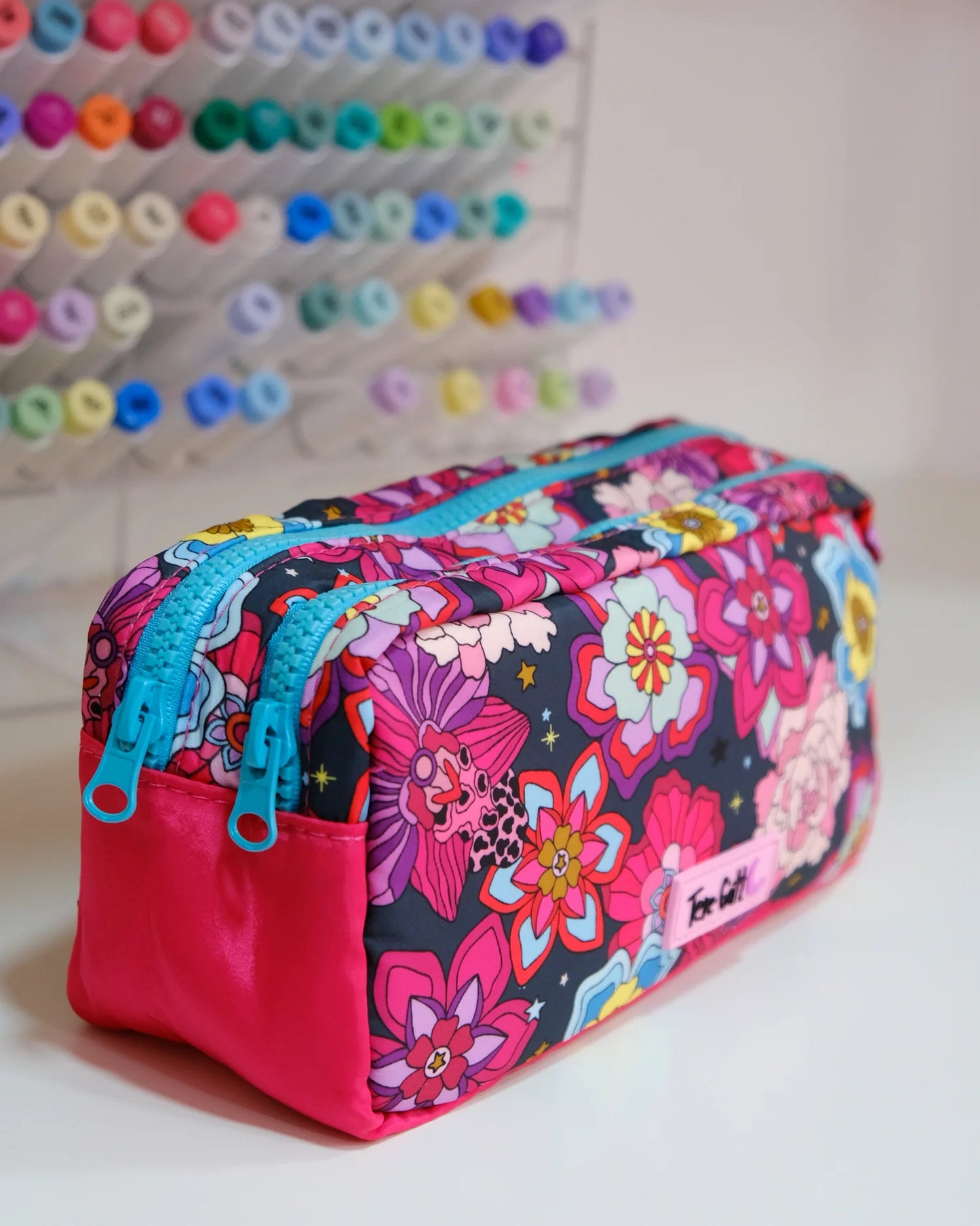 ESTUCHE DOBLE FLOWERS