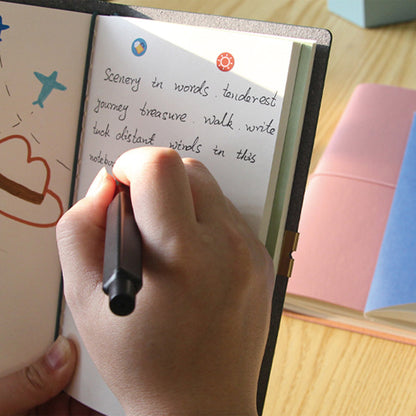 CUADERNO A5 WETLOTE JORNEY BLACK TAPA BLANDA PAPEL LISO 70 G/M 4 CUADERNILLO DE 48 HOJAS C/U