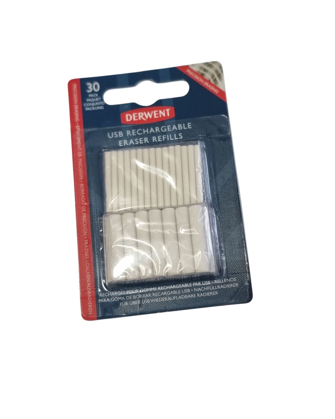 DERWENT REPUESTOS goma de borrar recargable USB 30u.