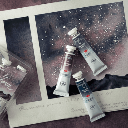 Set acuarela en tubos White Nights “Space” Set 3 tubos 10 ml