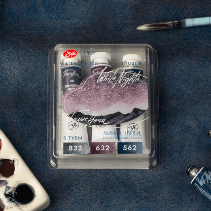 Set acuarela en tubos White Nights “Space” Set 3 tubos 10 ml