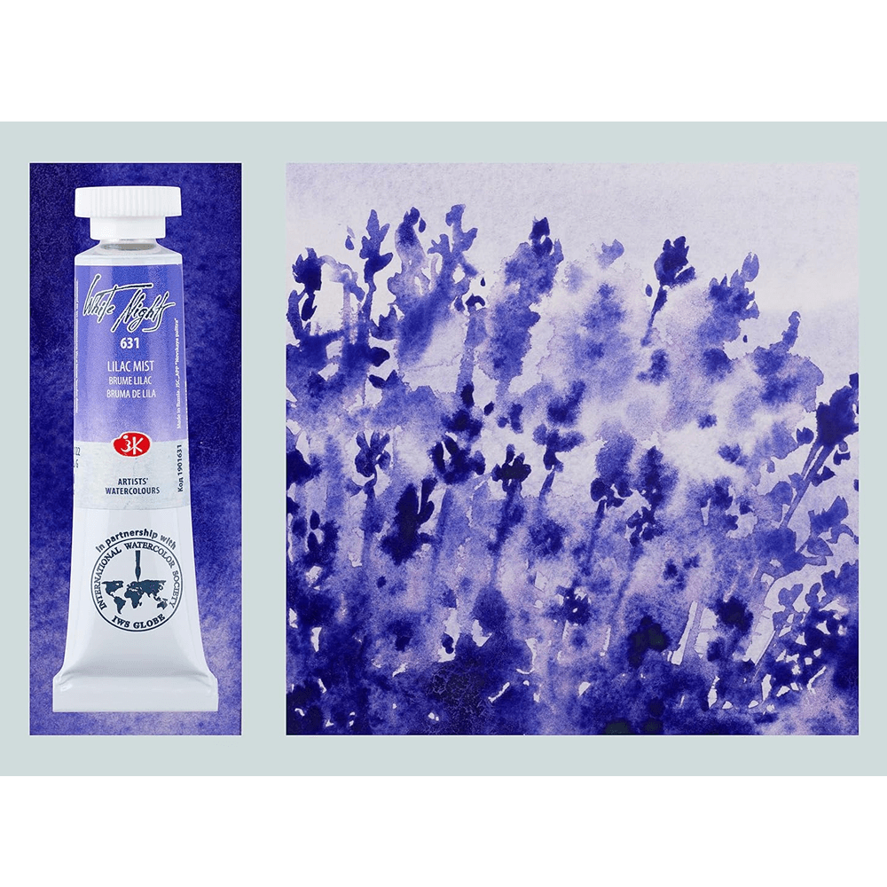 Set acuarela en tubos White Nights "Violet" (Granulación) - Set 3 tubos de 10ml