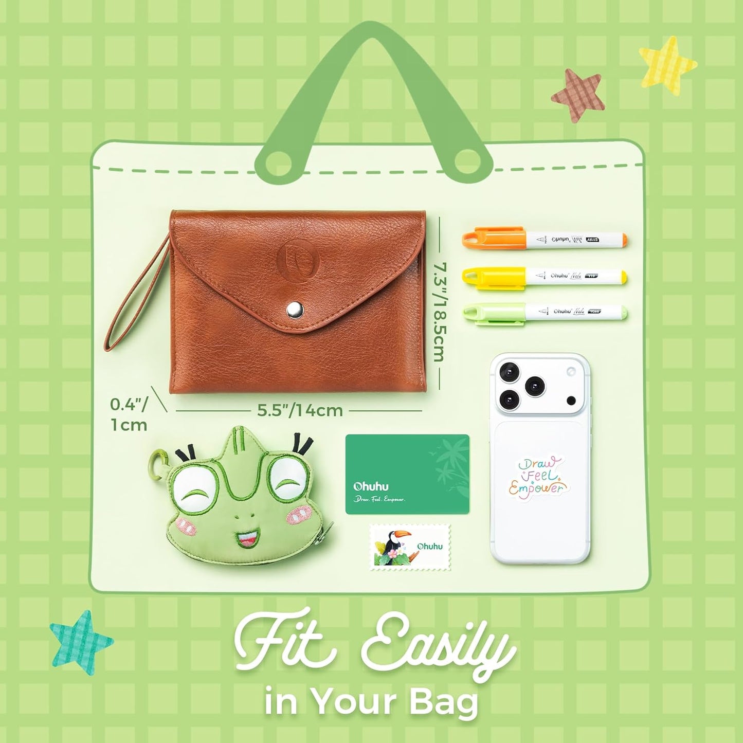 Nalu Kit de Viaje | 12 Mini Marcadores de Alcohol Ohuhu