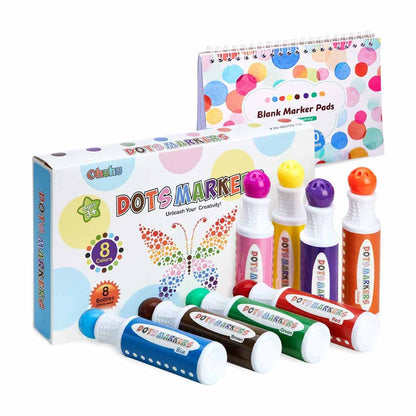 OHUHU 8 MARCADORES DE PUNTOS LAVABLES PARA NIÑOS