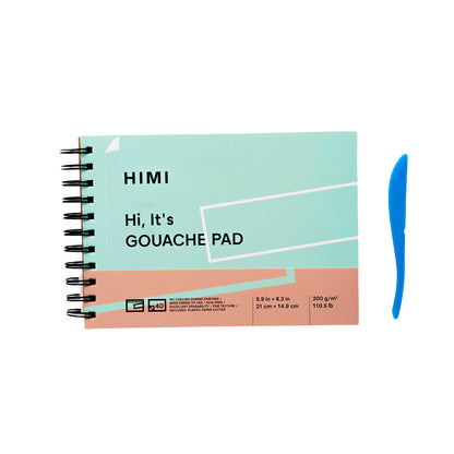 HIMI BLOCK PARA GOUACHE 21x19.9 CM 40 HOJAS 200G