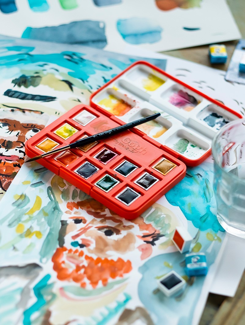 Acuarela en Pastillas, Set Van Gogh "Museum"