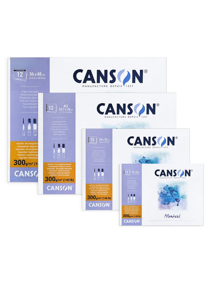 BLOCK MONTVAL ACUARELA 300GR 24X32 CM 12H FINO