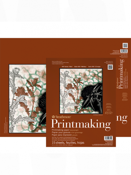 Block Papel Grabado Strathmore 280gr 15 Hojas 27,5 X 35,6 cm