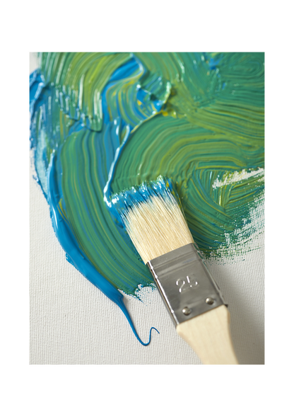 Pinceles Pebeo Acrílico y Óleo Set 3 + Brocha Pelo Cerda Blanca