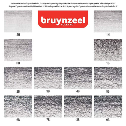 Pack 12 Lápices Grafito Bruynzeel Expression Series