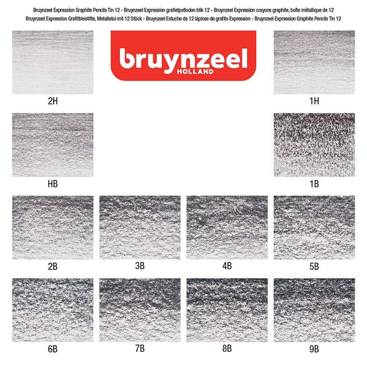 Pack 12 Lápices Grafito Bruynzeel Expression Series