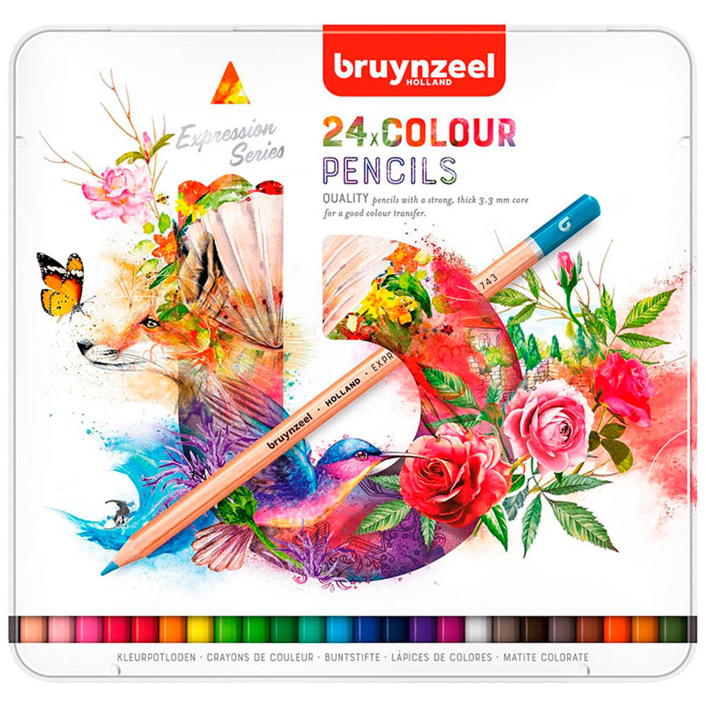 Pack 24 Lápices de Colores Bruynzeel Expression Series