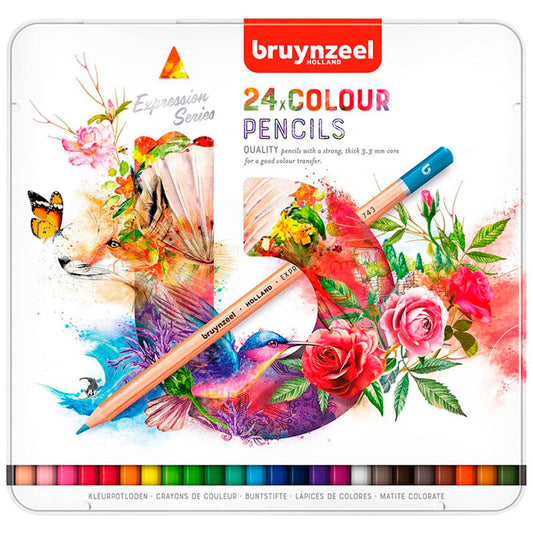 Pack 24 Lápices de Colores Bruynzeel Expression Series