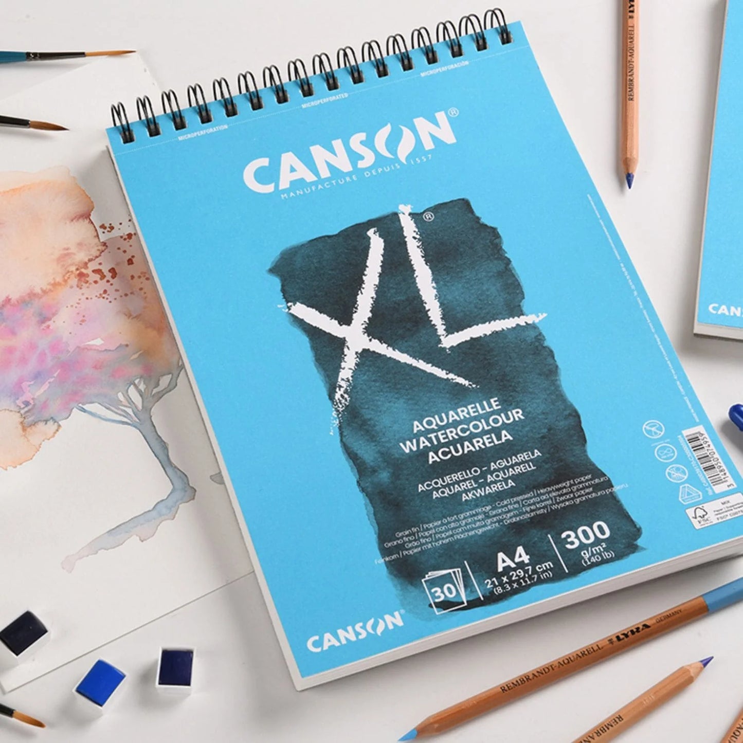 Croquera de Acuarela Canson XL Aquarelle 300 g/m2