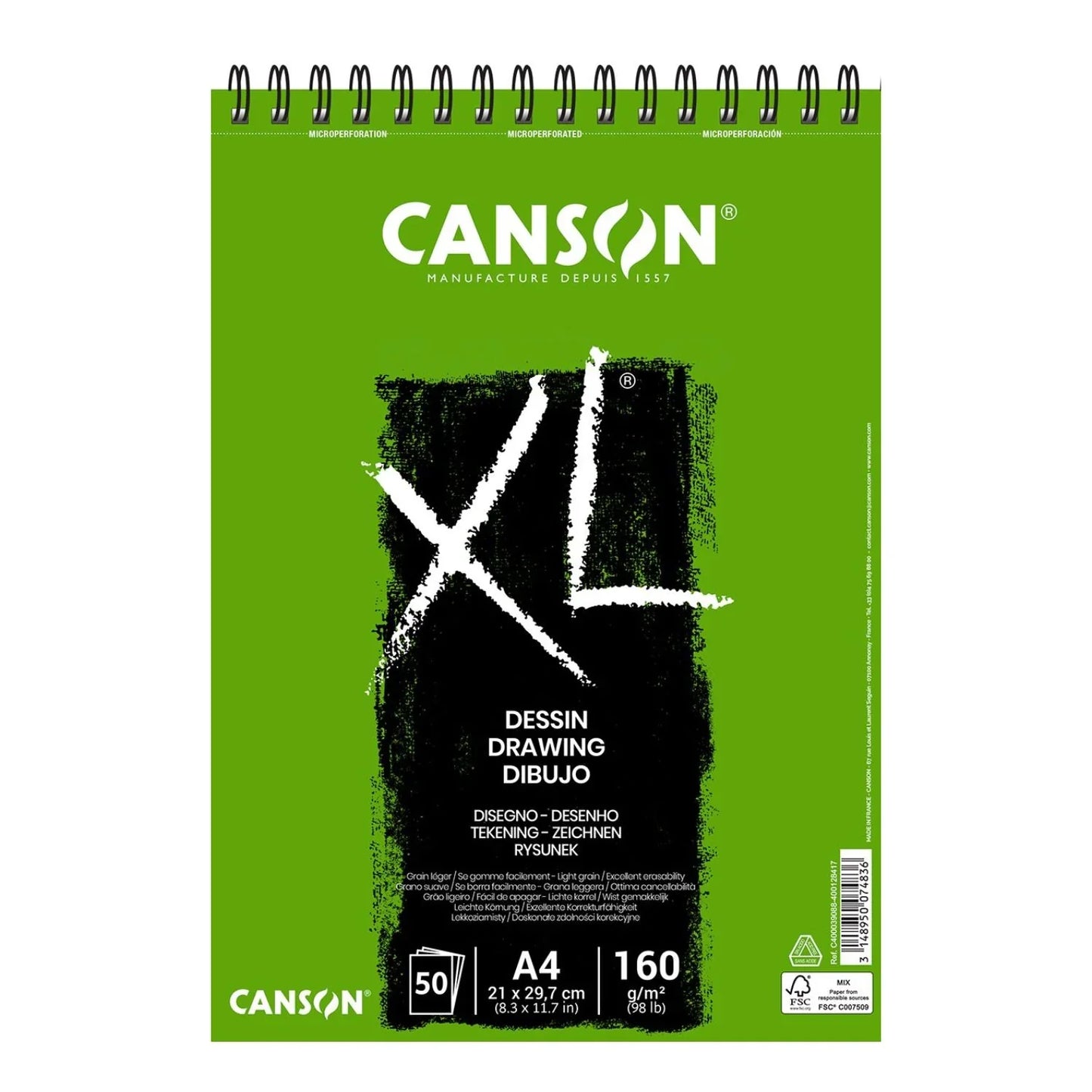 Croquera de Dibujo Canson XL Dessin 160 gm2