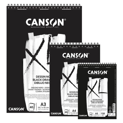 Croquera Hoja Negra Canson XL Dessin Noir 150 g/m2