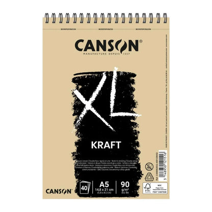 Croquera Papel Craft Canson XL Kraft 90 g/m2