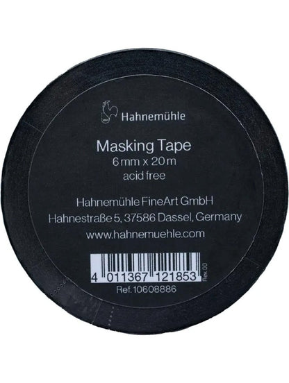 Cinta Adhesiva Masking Tape Hahnemühle Negra 0,6cm x 20mt