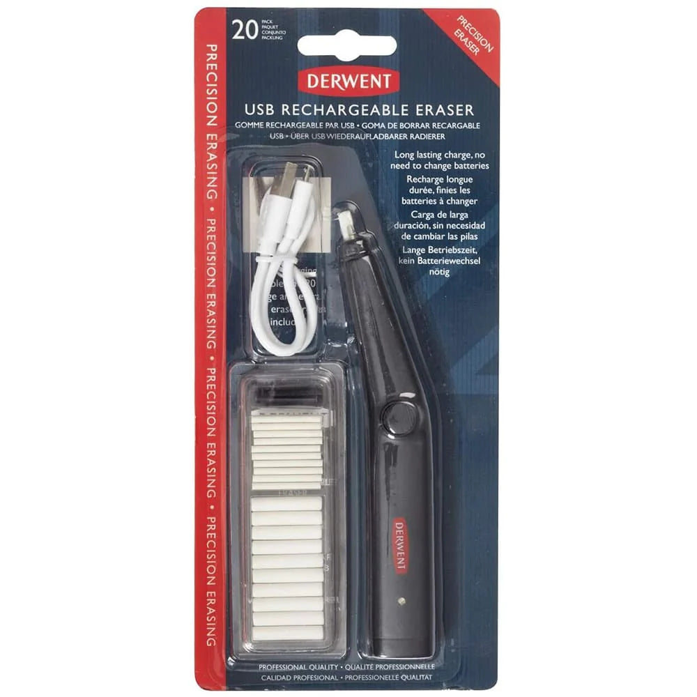 IMO DERWENT Goma de borrar regargable USB