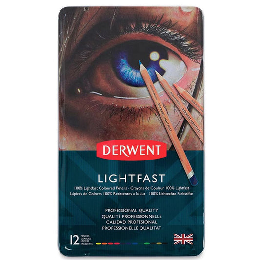 Pack 12 Lápices en base a Aceite resistentes a la Luz Derwent Lightfast