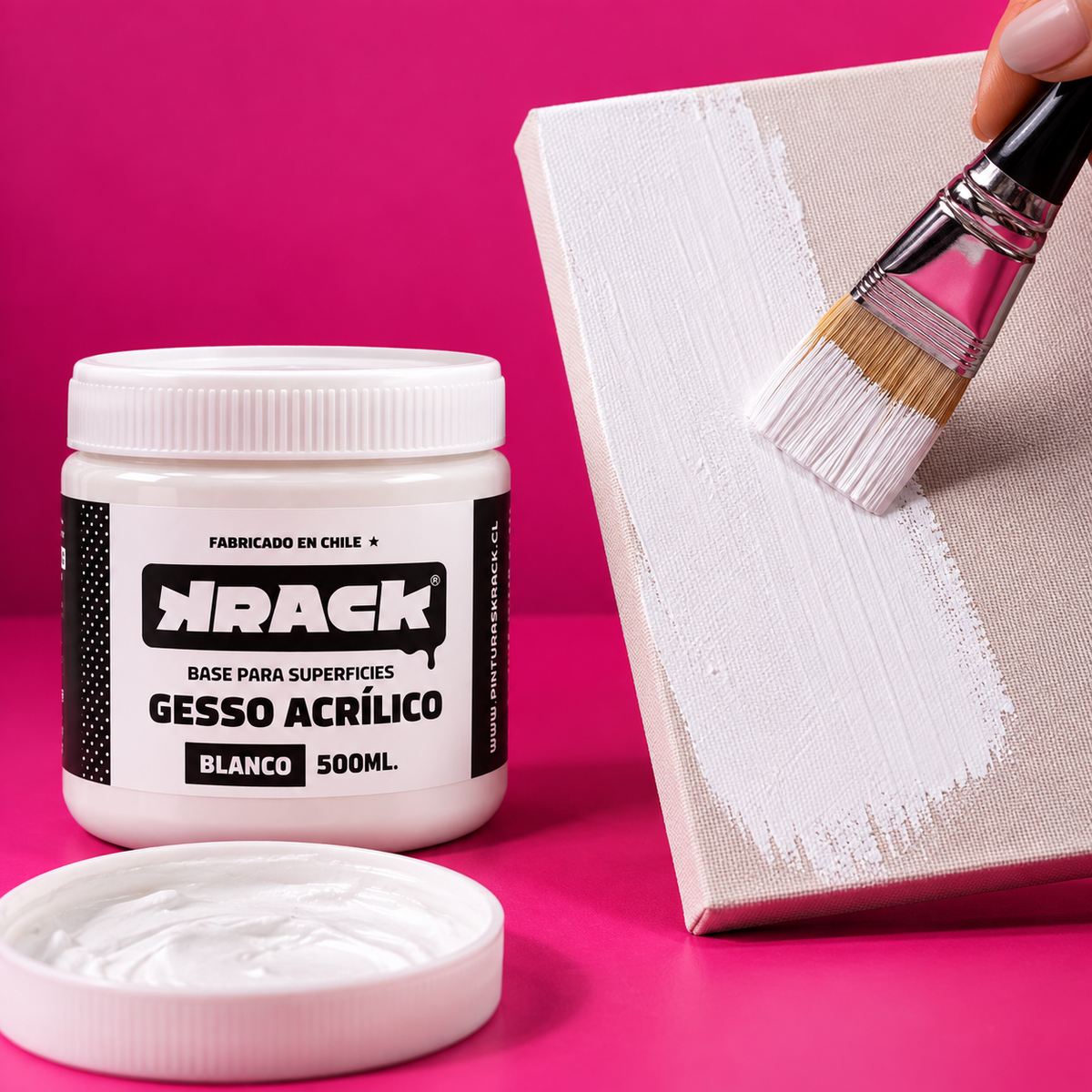 Gesso Blanco Krack 500ml – Imprimante Universal para Todo Tipo de Superficies