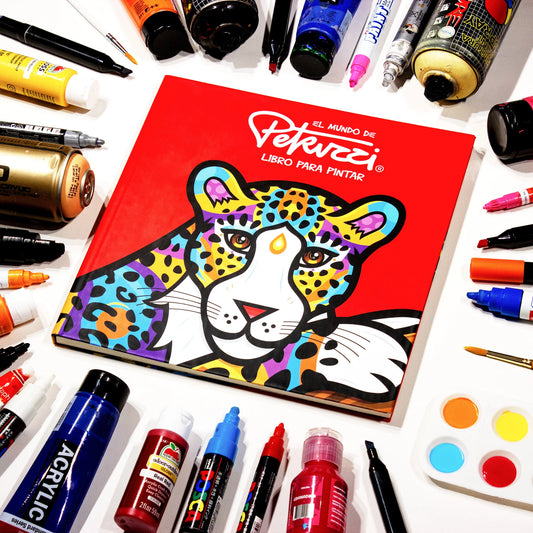 Libro para colorear "El mundo de Petruzzi" por Petruzzi