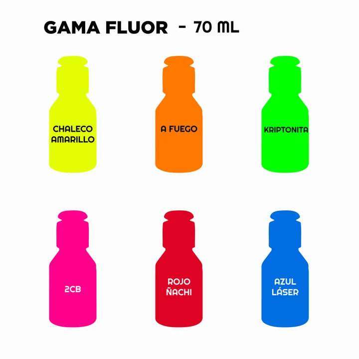 Acrilico Krack- Fluor- 70ml. variedades