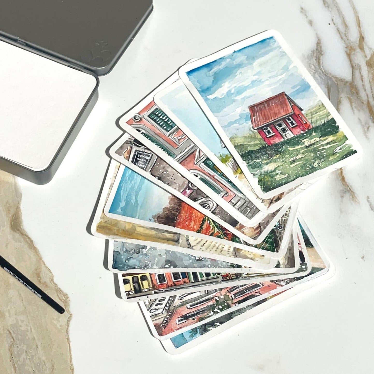 Tarjetas Postales de Acuarela Hahnemuhle 230gr 10.5x14.8cm 30 Hojas